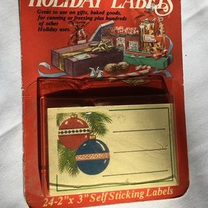 Vintage Conimar Holiday Self Sticking Labels